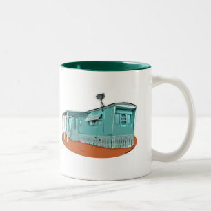 De Café Em Dois Tons Caneca da roulotte