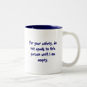 De Café Em Dois Tons Caneca da segurança