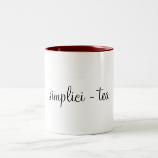 De Café Em Dois Tons Caneca da simplicidade