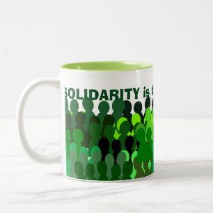 De Café Em Dois Tons Caneca da solidariedade