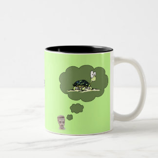 De Café Em Dois Tons Caneca da tartaruga