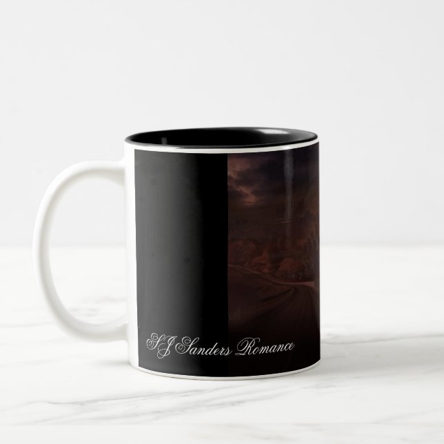 De Café Em Dois Tons Caneca da Terra Quebrada (Esquerda)