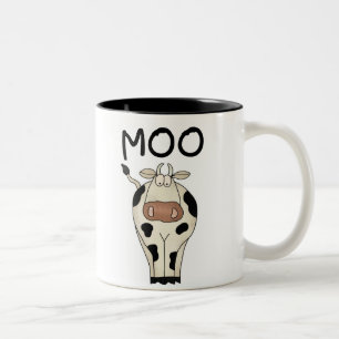 De Café Em Dois Tons Caneca da vaca do MOO
