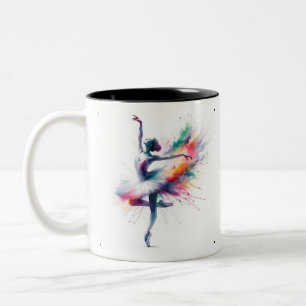 De Café Em Dois Tons Caneca Dançarina Bailarina