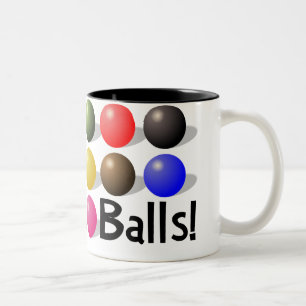 De Café Em Dois Tons Caneca das bolas para jogadores e TUDO do Snooker!