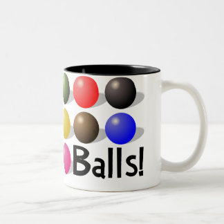 De Café Em Dois Tons Caneca das bolas para jogadores e TUDO do Snooker!