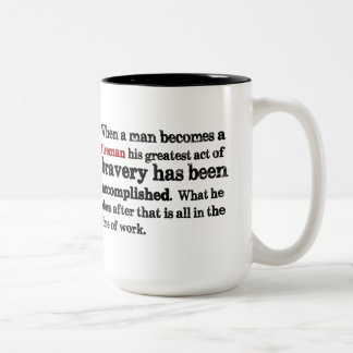 De Café Em Dois Tons Caneca das citações do sapador-bombeiro