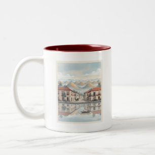 De Café Em Dois Tons Caneca das Filipinas Vintage Bohol Chocolate Hills