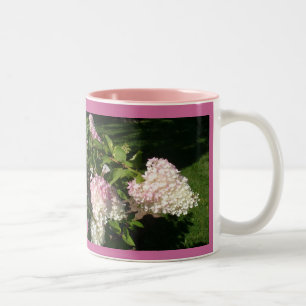 De Café Em Dois Tons Caneca das flores do Hydrangea da PÁGINA