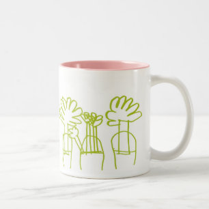 De Café Em Dois Tons Caneca das plantas
