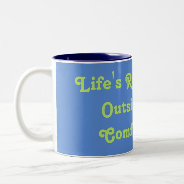 De Café Em Dois Tons Caneca das recompensas da vida (Esquerda)