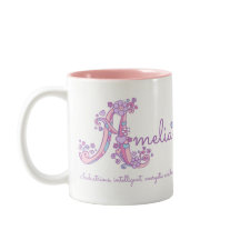 Caneca decorativa do monograma do significado