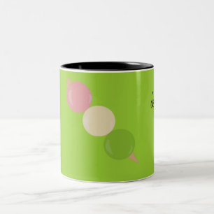 De Café Em Dois Tons Caneca delcious doce do mochi