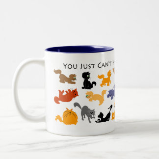 De Café Em Dois Tons Caneca demais dos gatos