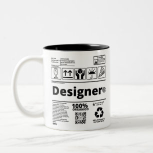De Café Em Dois Tons Caneca Designer