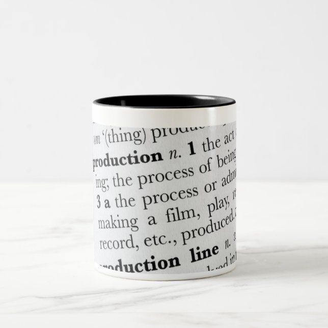 De Café Em Dois Tons Caneca dicionario (Centro)