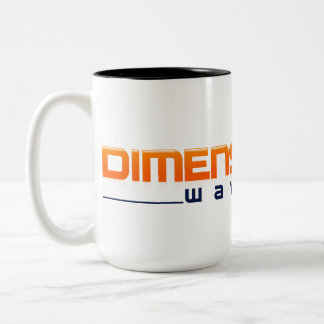 De Café Em Dois Tons Caneca dimensional do oficial da onda