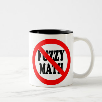 De Café Em Dois Tons caneca distorcido da matemática do fim