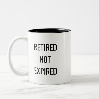 De Café Em Dois Tons Caneca Divertida Aposentadoria Não Expirou – Prese