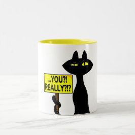 De Café Em Dois Tons Caneca Divertida Bad Boogie - Você?! Realmente?! p