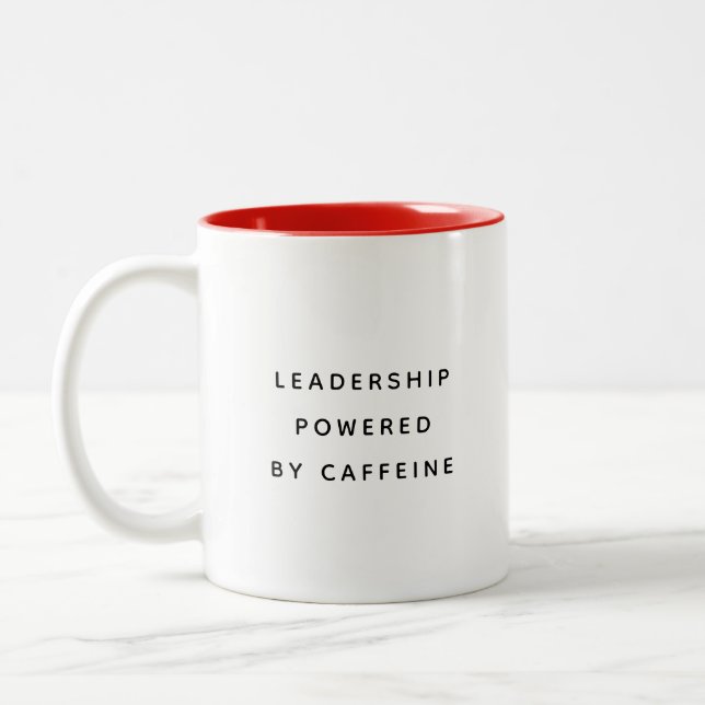 De Café Em Dois Tons Caneca Divertida para Escritório para Chefe Colega (Esquerda)