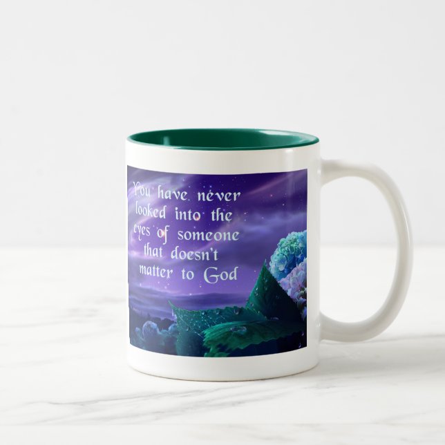 De Café Em Dois Tons Caneca dizendo cristã (Direita)