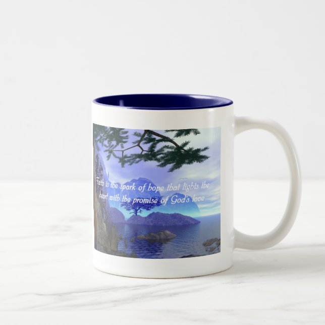 De Café Em Dois Tons Caneca dizendo cristã (Direita)