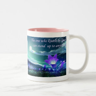 De Café Em Dois Tons Caneca dizendo cristã
