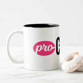 De Café Em Dois Tons Caneca do 2-Tom da Pro-Escolha