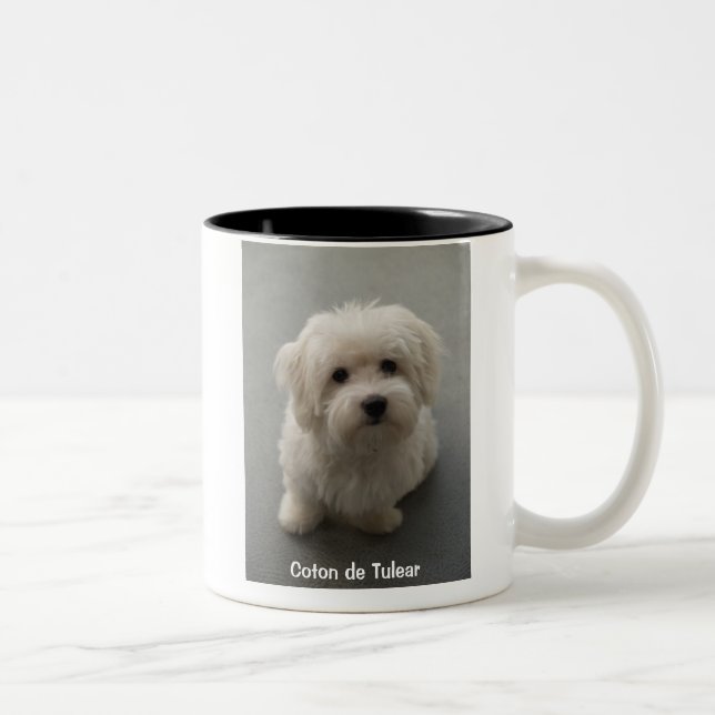 De Café Em Dois Tons Caneca do algodão (Direita)