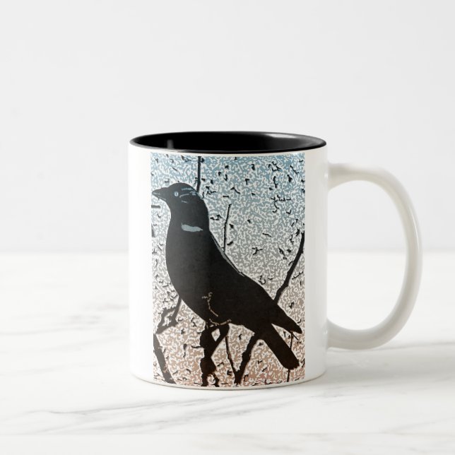 De Café Em Dois Tons Caneca do alvorecer do Jackdaw (Direita)