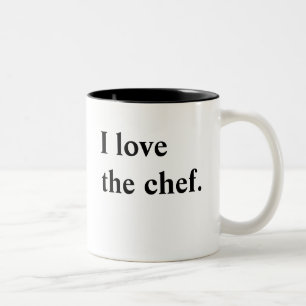 De Café Em Dois Tons Caneca do amor do cozinheiro chefe