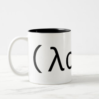 De Café Em Dois Tons Caneca do amor do Lisp