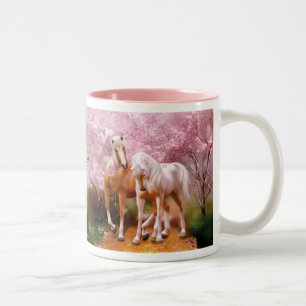 De Café Em Dois Tons Caneca do amor do primavera