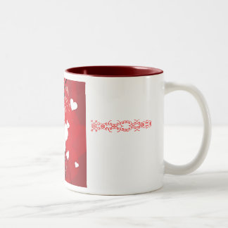 De Café Em Dois Tons Caneca do amor - personalizada