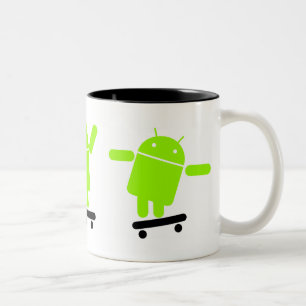 De Café Em Dois Tons Caneca do Android