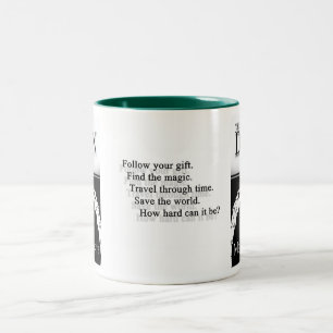 De Café Em Dois Tons Caneca do anel do dragão