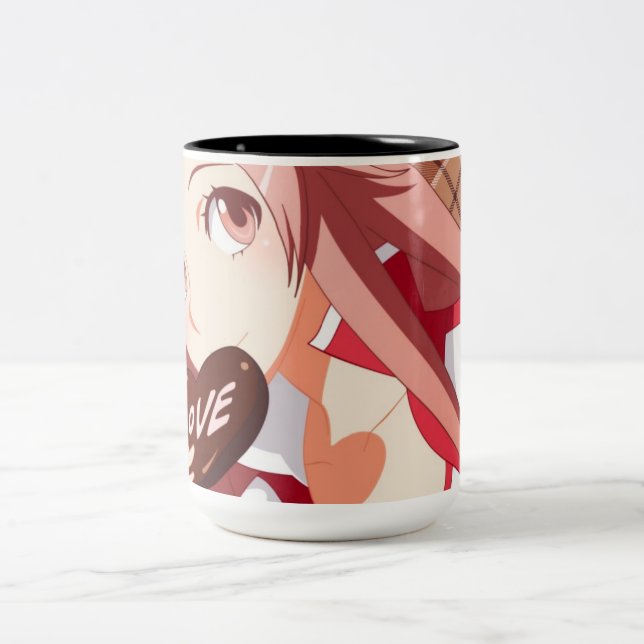 De Café Em Dois Tons Caneca do Anime (Centro)