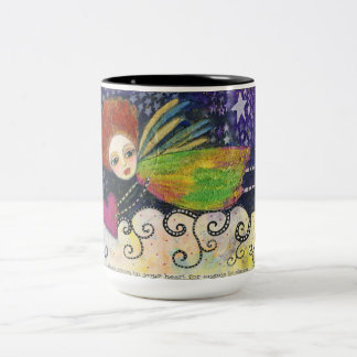 De Café Em Dois Tons Caneca do anjo