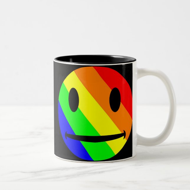 De Café Em Dois Tons Caneca do arco-íris (Direita)