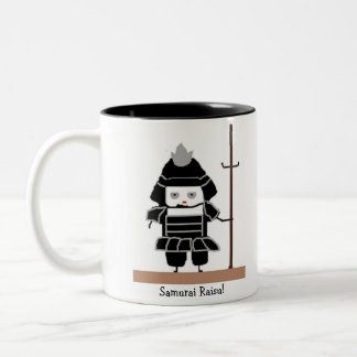 De Café Em Dois Tons Caneca do arroz do samurai