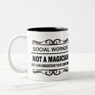 De Café Em Dois Tons Caneca do assistente social