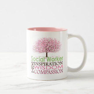 De Café Em Dois Tons Caneca do assistente social