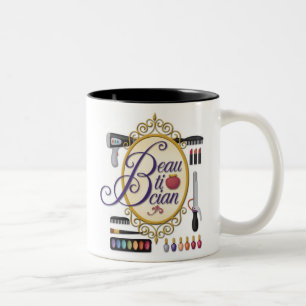 De Café Em Dois Tons Caneca do "Beautician"
