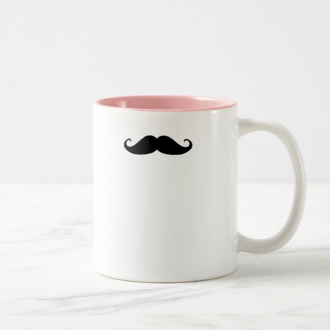 De Café Em Dois Tons Caneca do bigode (Direita)