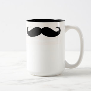 De Café Em Dois Tons caneca do bigode