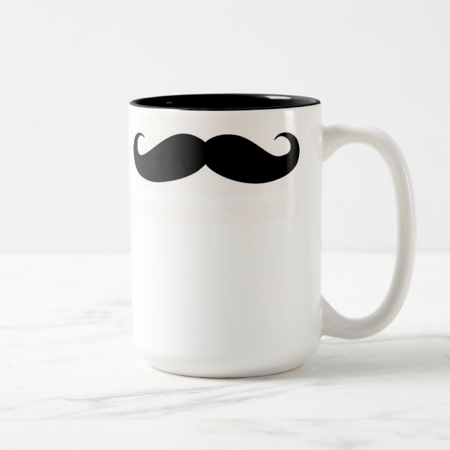 De Café Em Dois Tons caneca do bigode (Direita)