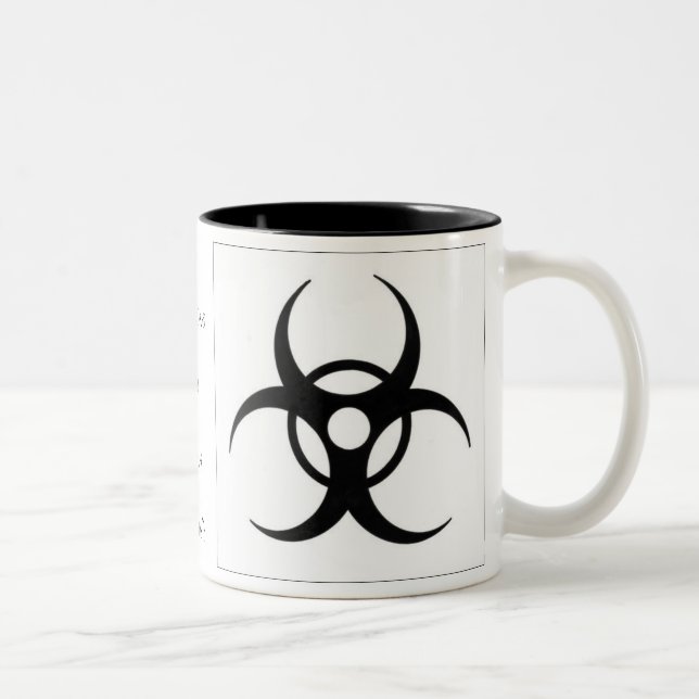 De Café Em Dois Tons Caneca do BioHazard (Direita)