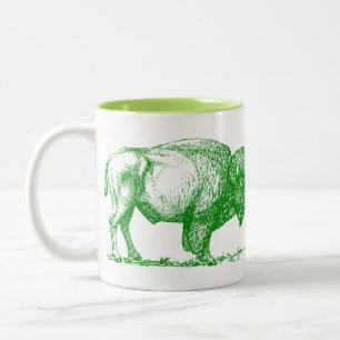 De Café Em Dois Tons Caneca do bisonte