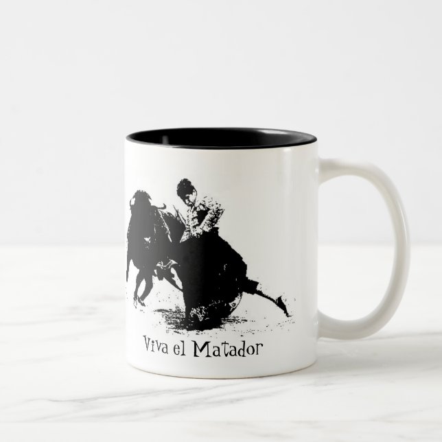De Café Em Dois Tons Caneca do Bullfighter (Direita)